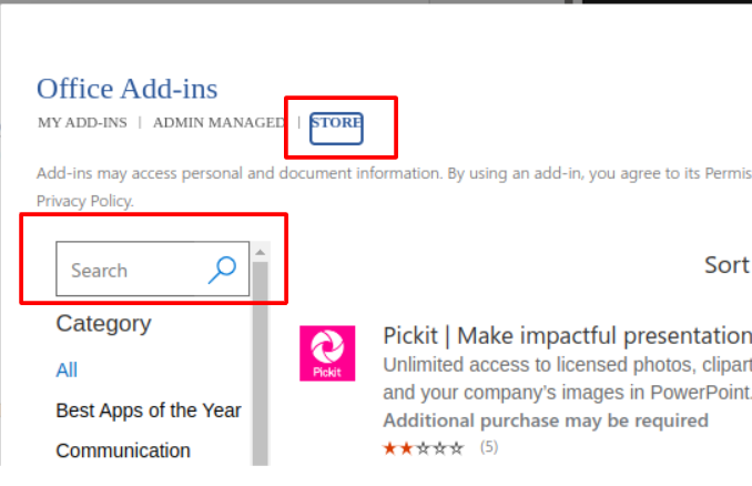 Search Single Draft add-in